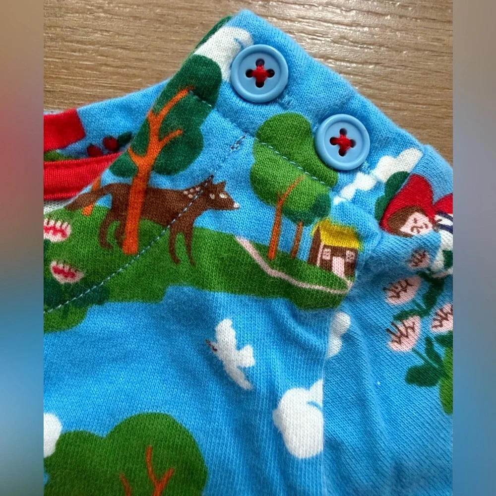 NEW. Mini Boden Little Red Riding Hood Dress in Blue, Size 3-4y - Picture 3 of 4